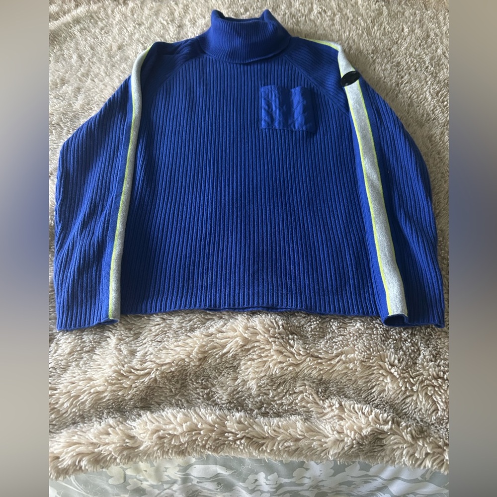 Talbots Cobalt Blue Turtleneck Sweater - Picture 6 of 9
